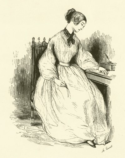 若い女性 作： Paul after Gavarni
